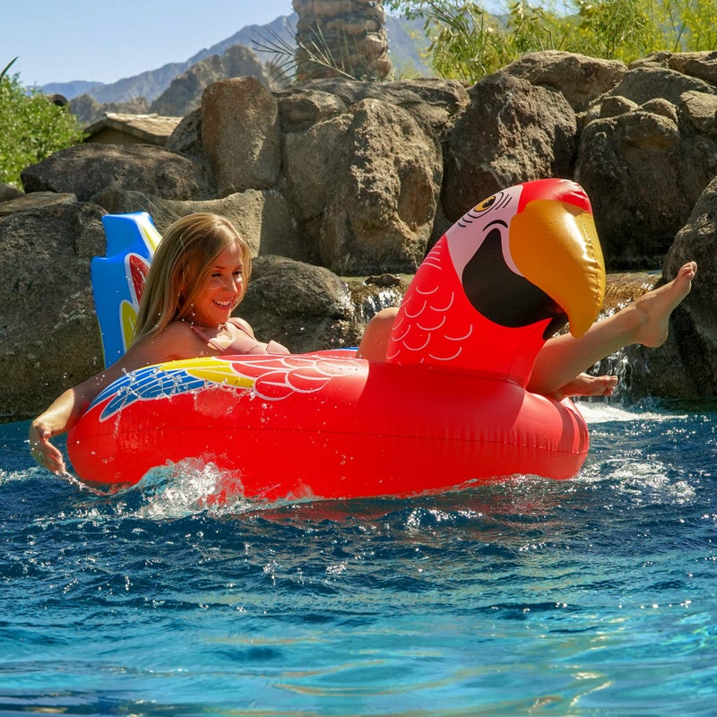 GoFloats Tropical Parrot Pool Float Party Tube - Float in Style - Image 3